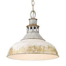  0865-L AGV-AI - Kinsley Large Pendant in Aged Galvanized Steel